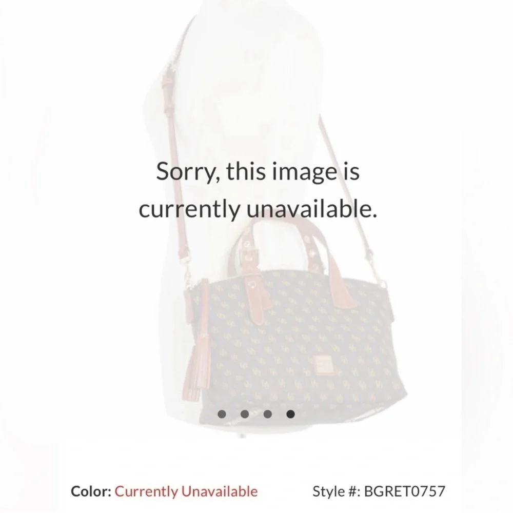 NWT Dooney & Bourke Monogram Navy Trina Satchel